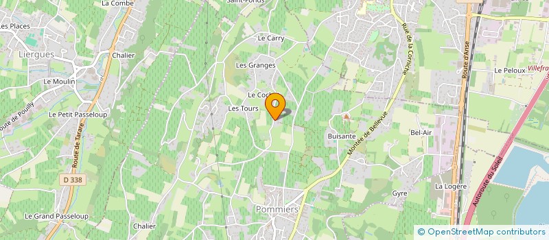 localisation de l'entreprise ANNE CHAPUIS DECORATION  POMMIERS