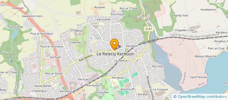 localisation de l'entreprise ANNE CHEVE à LE RELECQ-KERHUON