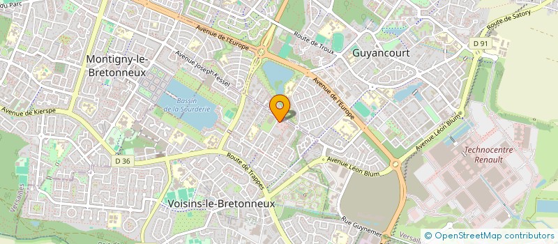 localisation de l'entreprise ANNE-CLAIRE LE CANU-HUYNH NOTAIRE  VOISINS-LE-BRETONNEUX