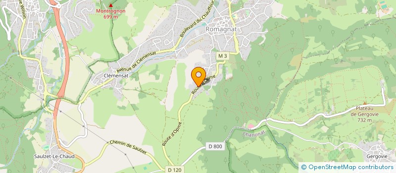 localisation de l'entreprise ANNE CLAIRE VIGNERON PATRIMOINE  ROMAGNAT