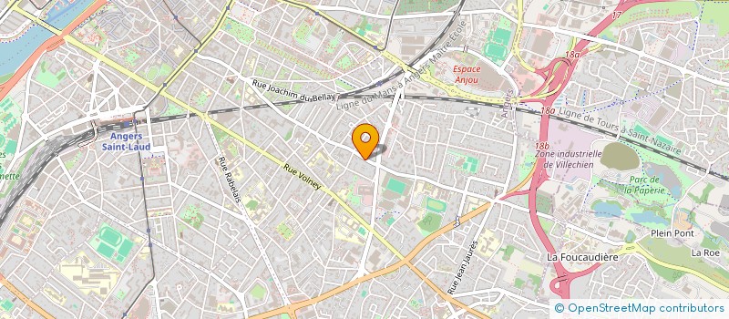 localisation de l'entreprise ANNE DARBAN à ANGERS