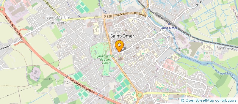 localisation de l'entreprise ANNE ET BENOIT POTTERIE à SAINT-OMER
