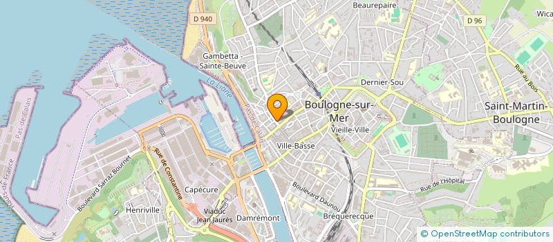 localisation de l'entreprise ANNE ET BERNARD  BOULOGNE-SUR-MER