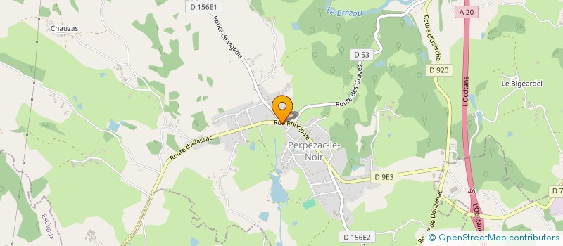 localisation de l'entreprise ANNE ET CORINE BALLEIX  PERPEZAC-LE-NOIR