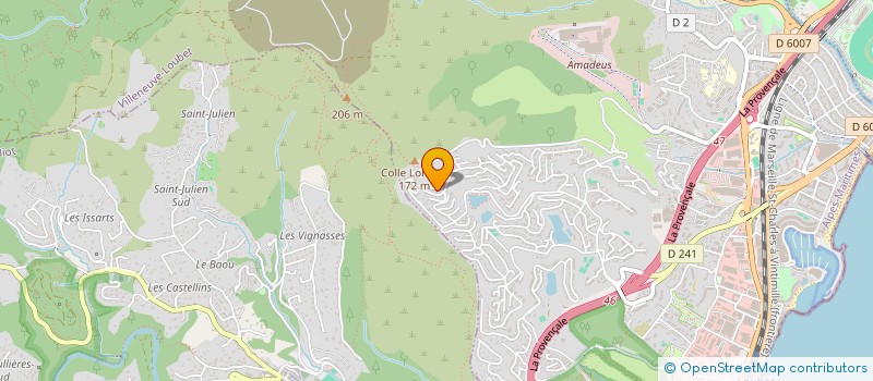 localisation de l'entreprise ANNE ET DELPHINE SAINT CIRGUE  VILLENEUVE-LOUBET