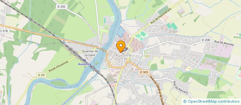 localisation de l'entreprise ANNE ET PHILIPPE  AUXONNE