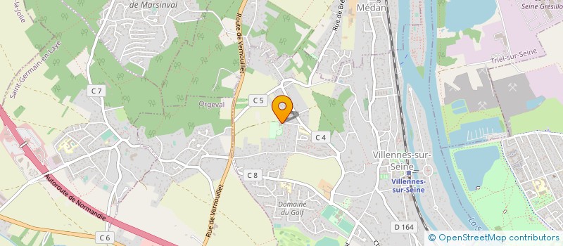 localisation de l'entreprise ANNE GINDRE DECORATION à VILLENNES-SUR-SEINE