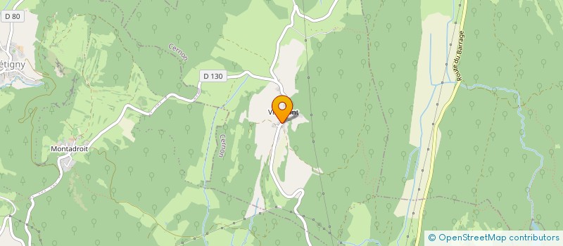 localisation de l'entreprise ANNE IMMOBILIER  CERNON