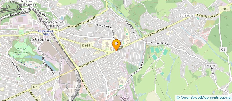 localisation de l'entreprise ANNE-LAURE BOUTIQUE  LE CREUSOT