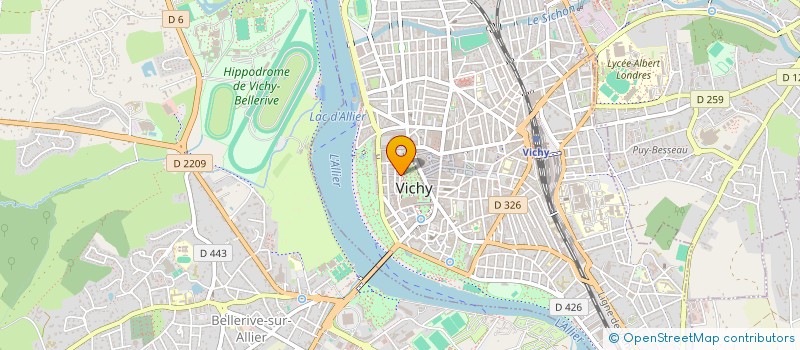 localisation de l'entreprise ANNE-LAURE MARTIN à VICHY