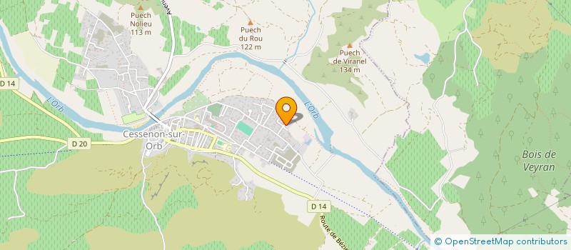 localisation de l'entreprise ANNE LISE GARCIA ET SEBASTIEN POUJOL  CESSENON-SUR-ORB