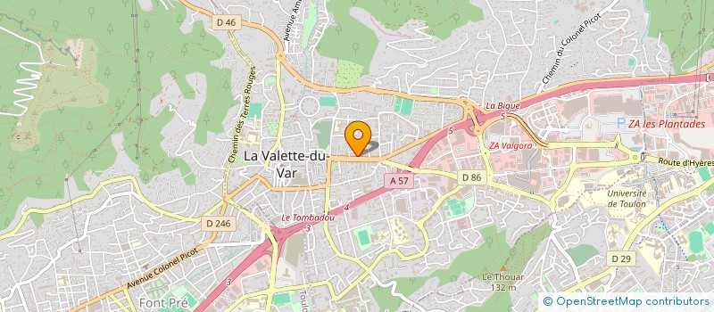 localisation de l'entreprise ANNE MARIE à LA VALETTE-DU-VAR