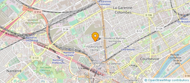 localisation de l'entreprise ANNE MOUHSSINE CONSEIL à COURBEVOIE