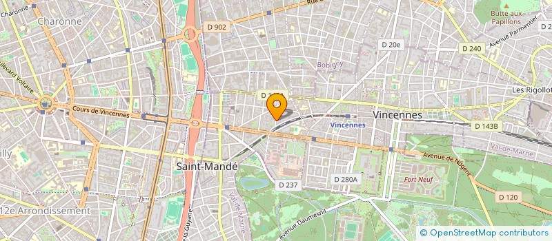localisation de l'entreprise ANNE NAEGELEN PIERROT  VINCENNES