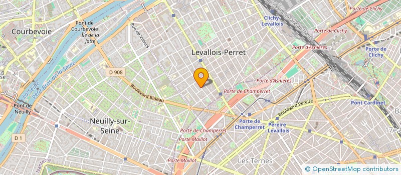 localisation de l'entreprise ANNE PEPIN SARL à LEVALLOIS-PERRET
