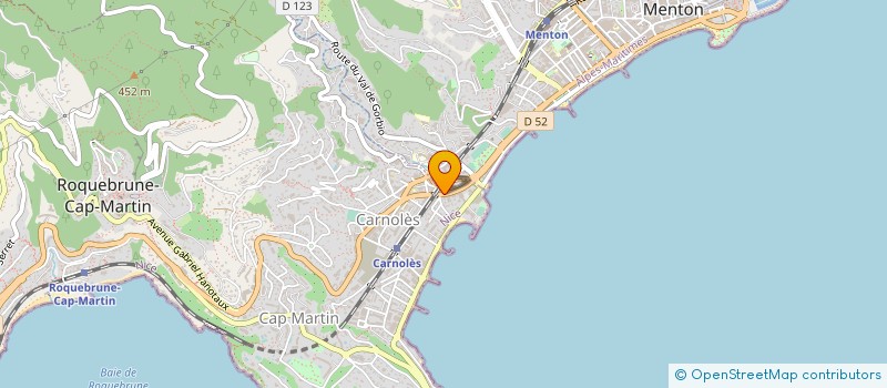 localisation de l'entreprise ANNE-SO OPTIQUE  ROQUEBRUNE-CAP-MARTIN