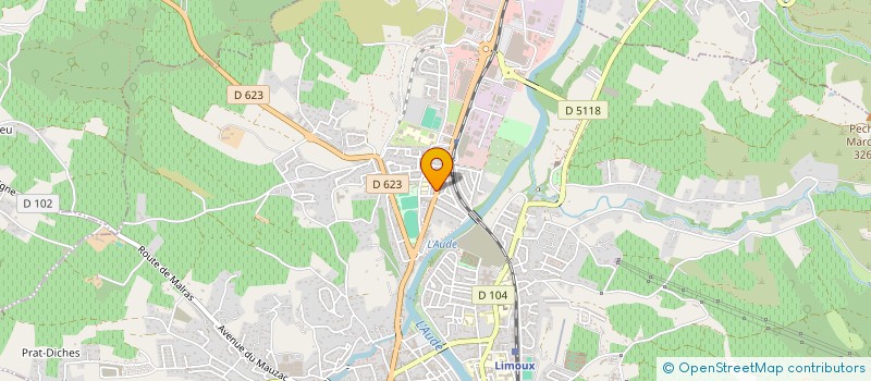 localisation de l'entreprise ANNE TESTAUD  LIMOUX