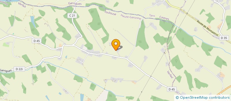 localisation de l'entreprise ANNE THOMAS  VERFEIL