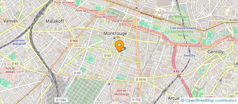 localisation de l'entreprise ANNE VERGEZ BIEN ETRE à MONTROUGE