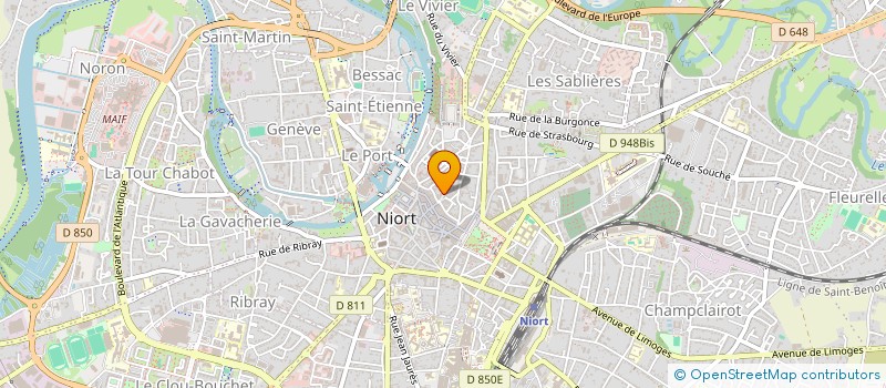 localisation de l'entreprise ANNEAU DE L'ESPOIR  SOLIDARITE 79  NIORT