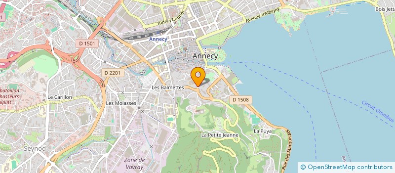 localisation de l'entreprise ANNECIENNE D'EXPERTISE DU BATIMENT à ANNECY