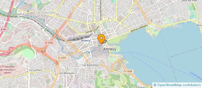 localisation de l'entreprise ANNECIENNE D'OPTIQUE à ANNECY