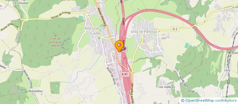 localisation de l'entreprise ANNECIENNE DE RANGEMENT à VILLY-LE-PELLOUX