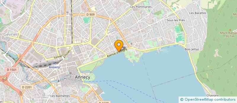 localisation de l'entreprise ANNECIENNE DE TAXIS & TRANSPORTS à ANNECY