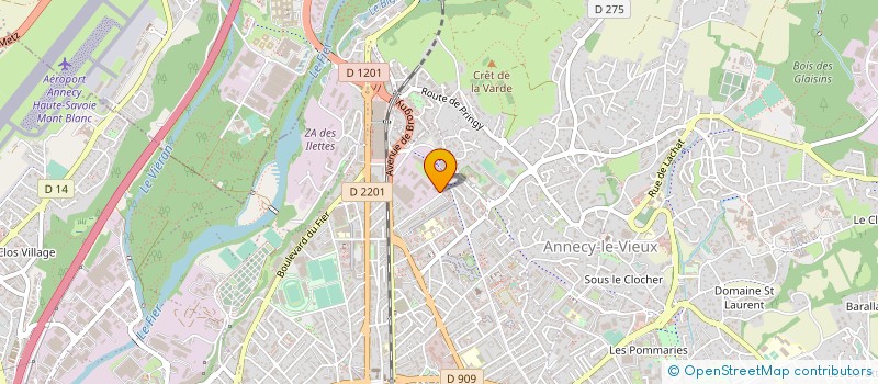 localisation de l'entreprise ANNECY BIO-CHALEUR  ANNECY