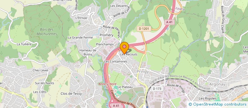 localisation de l'entreprise ANNECY CHARPENTE à ANNECY