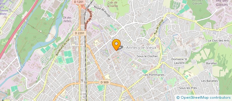 localisation de l'entreprise ANNECY CONFORT MEDICAL à EPAGNY METZ-TESSY