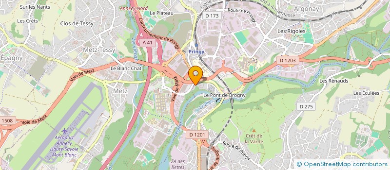 localisation de l'entreprise ANNECY CRAN PROPRETE à ANNECY