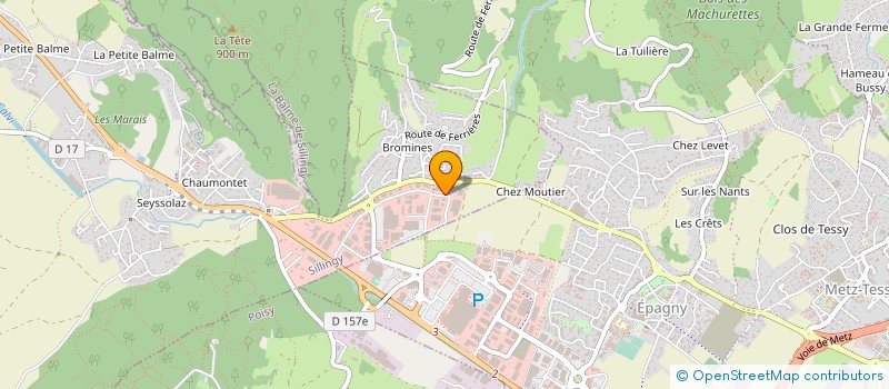 localisation de l'entreprise ANNECY DEMENAGEM MARIO GANDOSSI ET FILS à SILLINGY