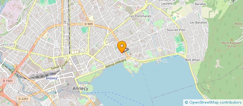 localisation de l'entreprise ANNECY DOJO KARATE ELITE à ANNECY
