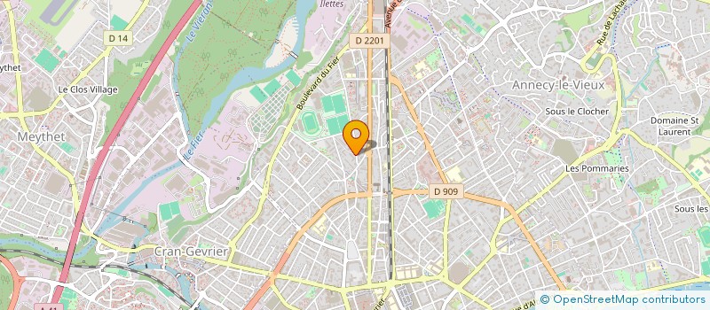 localisation de l'entreprise ANNECY FLOORBALL CLUB LES TROLLS à ANNECY