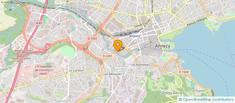 localisation de l'entreprise ANNECY HABITAT à ANNECY