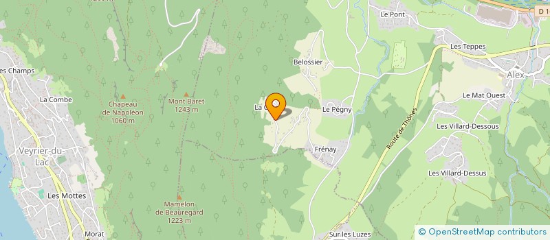 localisation de l'entreprise ANNECY LA VIE  ALEX