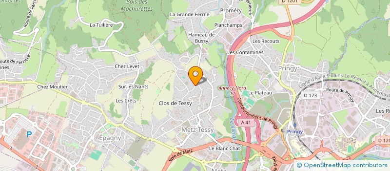 localisation de l'entreprise ANNECY LAC ET SOLEIL à ANNECY