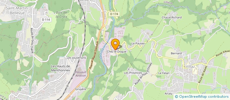 localisation de l'entreprise ANNECY LEMAN PRECISION à VILLAZ