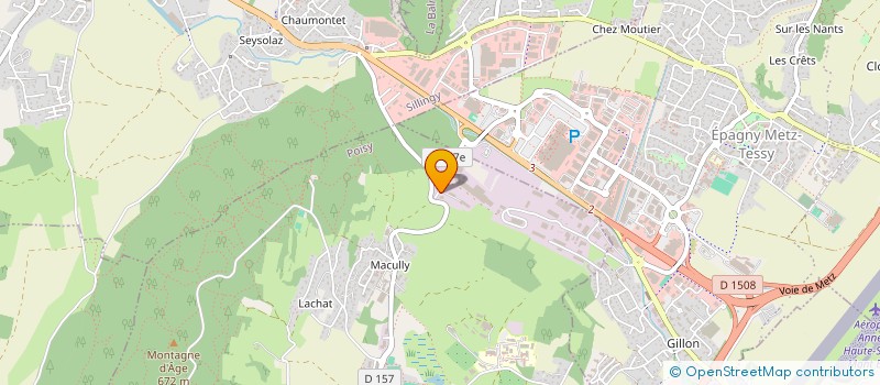 localisation de l'entreprise ANNECY MARQUAGE  POISY