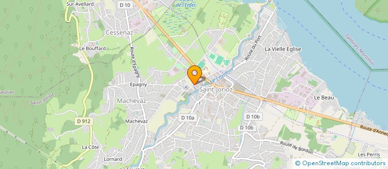 localisation de l'entreprise ANNECY MONT BLANC B.S.L.  SAINT-JORIOZ