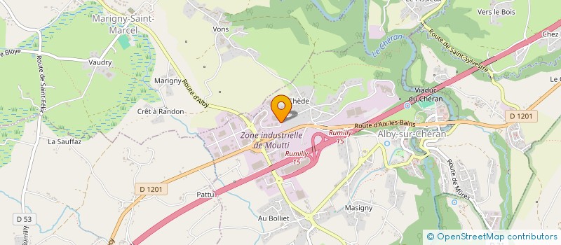 localisation de l'entreprise ANNECY MONTAGNE ET JARDINS  ALBY-SUR-CHERAN