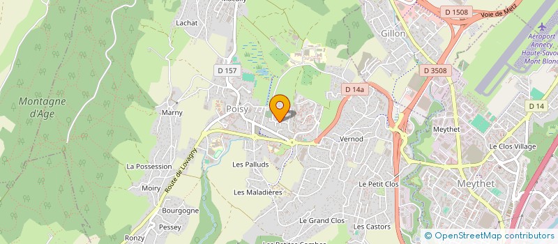 localisation de l'entreprise ANNECY MOUV & DANCE  POISY