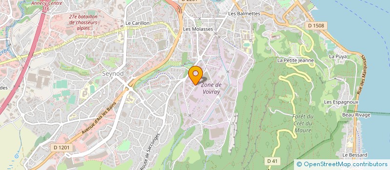 localisation de l'entreprise ANNECY PLAISANCE à ANNECY