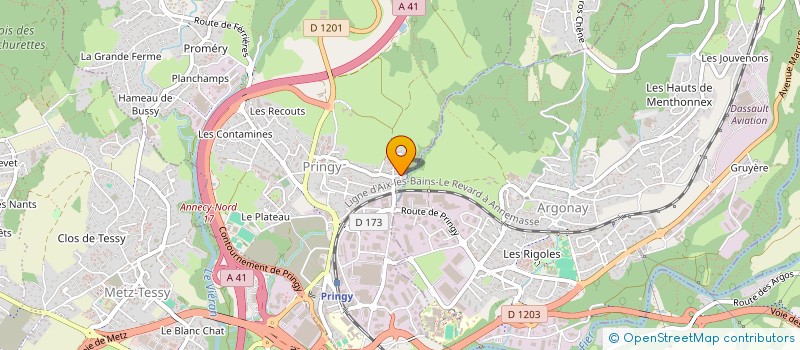 localisation de l'entreprise ANNECY SAUVETAGE SECOURISME à ANNECY
