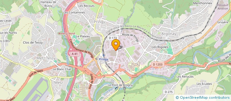 localisation de l'entreprise ANNECY TRANSPORTS à ANNECY