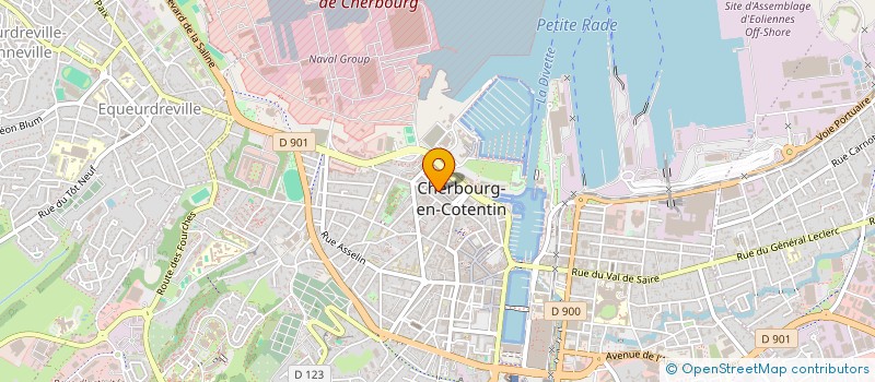 localisation de l'entreprise ANNEFALLE  CHERBOURG-EN-COTENTIN