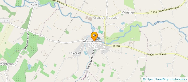 localisation de l'entreprise ANNELISE GERMON SARL D'ARCHITECTURE  ALLEMANS-DU-DROPT