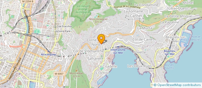 localisation de l'entreprise ANNELORI à VILLEFRANCHE-SUR-MER