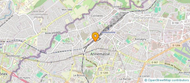 localisation de l'entreprise ANNEMASSE COMMERCES à ANNEMASSE